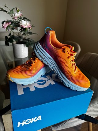 Zapatillas Hoka Naranja y Rosa