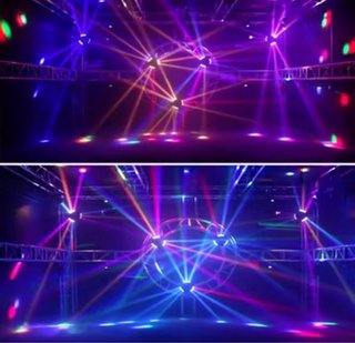 Mini Luz LED Spider 3x3