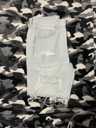 Bershka pantalones cortos Vaqueros Rotos Azules