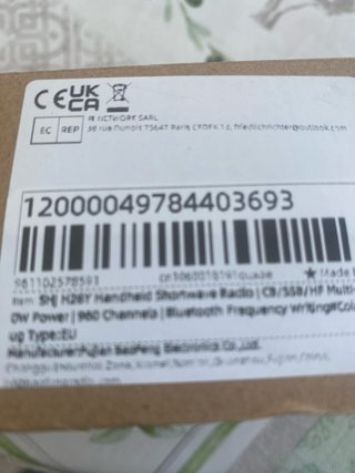 Walkie Talkie SHJ H26Y Radio CB/HF Radio de FM