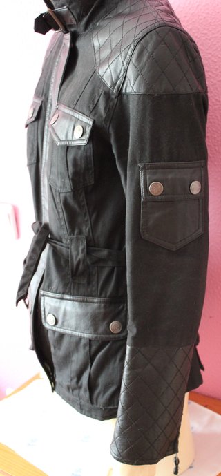 Cazadora Pedro del Hierro Piel Negra Talla M