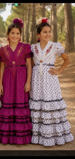Traje de flamenca niña