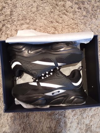 Zapatillas Dior B22 Negras y Blancas