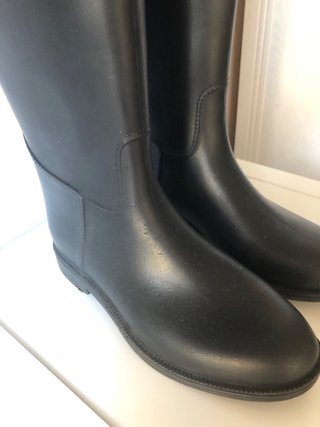 Botas de agua negras altas