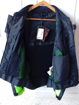 Chaqueta Moto Acerbid Verano Negra/Verde Talla M