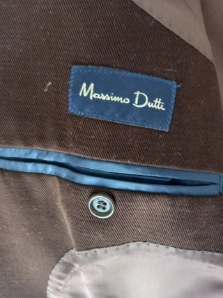 Americana Massimo Dutti Marrón Talla 48