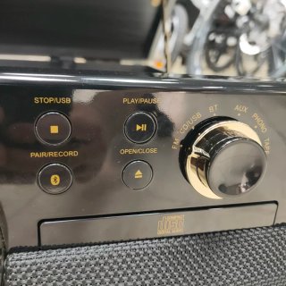 Giradischi Rockola Nero e Oro