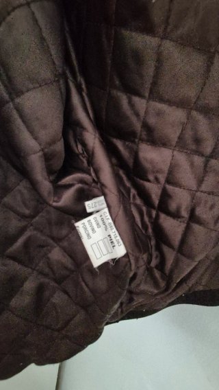 Chaqueta de Piel Marrón Hombre