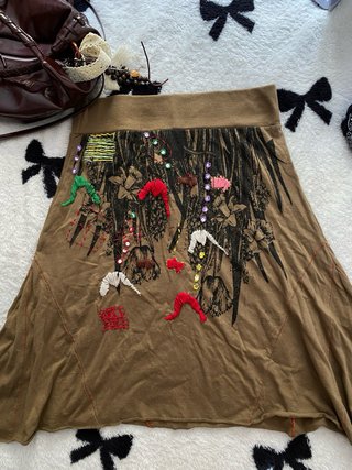 Falda Desigual Vintage Y2K