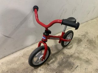 Bicicleta Chicco Red Bullet sin pedales