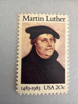 Sello USA 20c Martin Luther 1483-1983