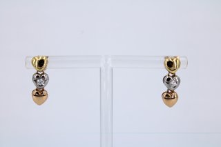 Pendientes Corazón 18K.2,88gr.Ref:043-04-00010