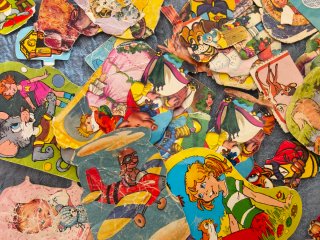 Lote cromos troquelados antiguos picar