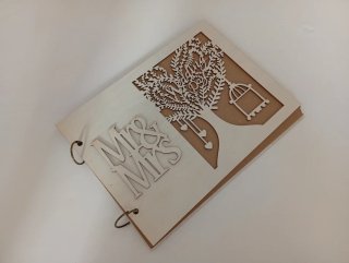 Libro de firmas boda madera
