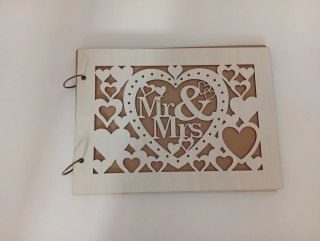 Libro de firmas boda madera