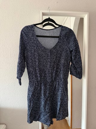 Mono corto floral azul