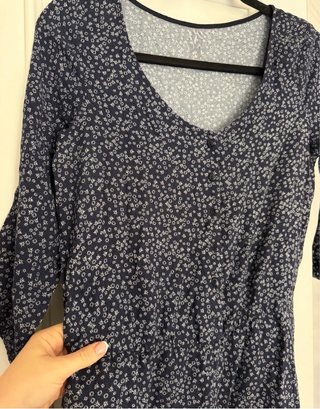 Mono corto floral azul