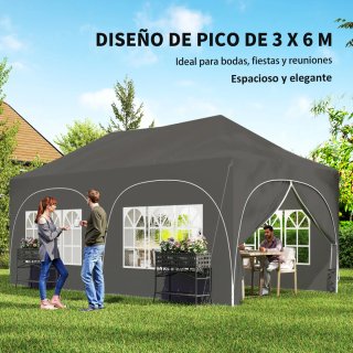 Carpa Plegable 6x3m con 6 Laterales