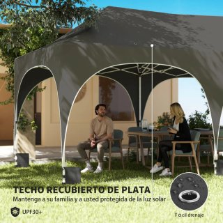 Carpa Plegable 6x3m con 6 Laterales