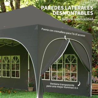 Carpa Plegable 6x3m con 6 Laterales