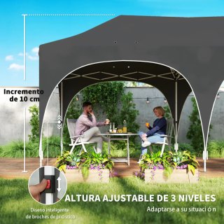 Carpa Plegable 6x3m con 6 Laterales