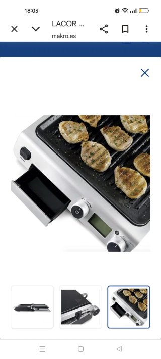 Plancha Grill LACOR 69574 PRO