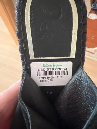 Sandalias de cuña negras