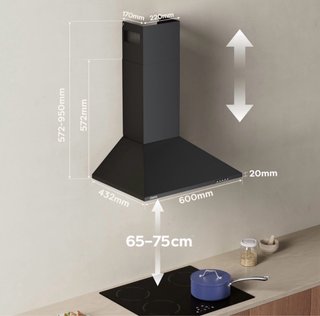 Campana CIARRA 60cm A++ 370 m3/h