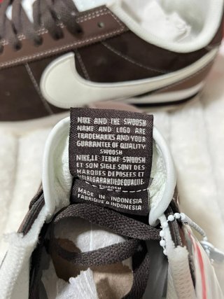 Nike Cortez Talla 38 Marrón/Blanco Nuevas Estrenar