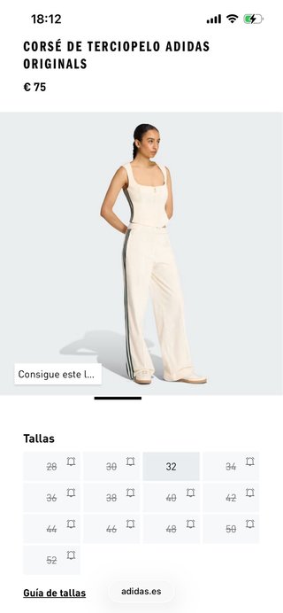 Conjunto Adidas blanco y negro