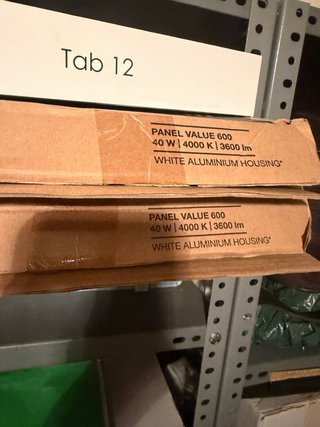 Panel LED 600 40W 4000K Blanco Aluminio x7