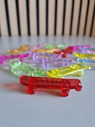 Mini Skates Coloridos para Chaveiro / DIY