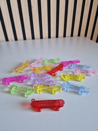 Mini Skates Coloridos para Chaveiro / DIY