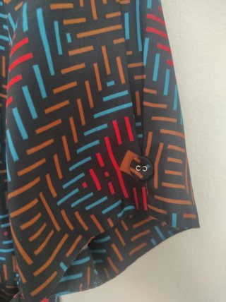 Vestido Karen Walker estampado geométrico