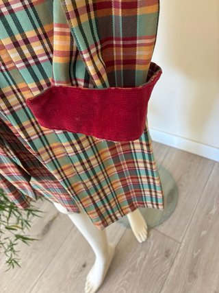 Vestido cuadros 100% algodón