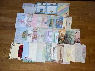 Cartas y sobres perfumados