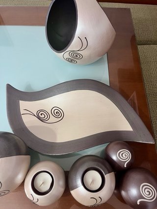 Set Decoración Portavelas