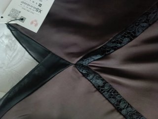 Vestido Zara satén nuevo con etiquetas