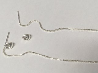 Pendientes Corazón Plata y Lila