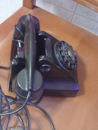 Telefono bachelite anni 60 nero