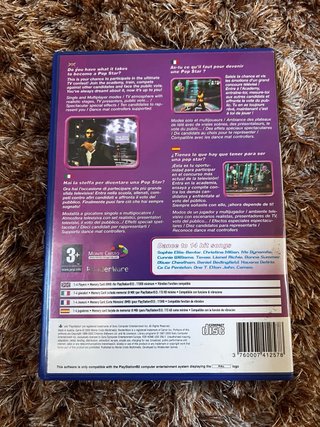 Juego Pop Star Academy PS2