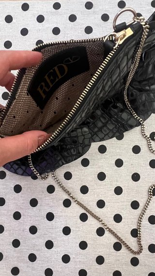 Bolso de mujer negro efecto piel