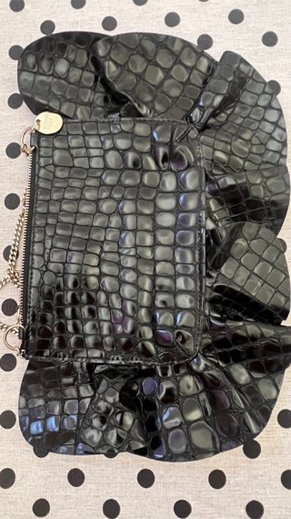 Bolso de mujer negro efecto piel