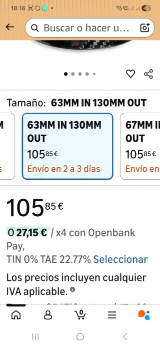 Cola de escape efecto carbono