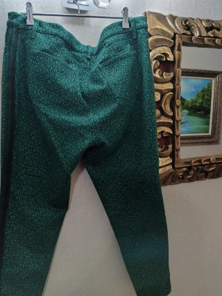 Pantalones verdes estampados