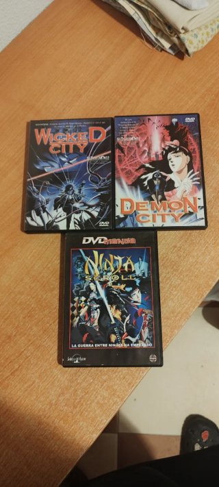 Pack 3 Películas Anime DVD (Raras de encontrar) de segunda mano