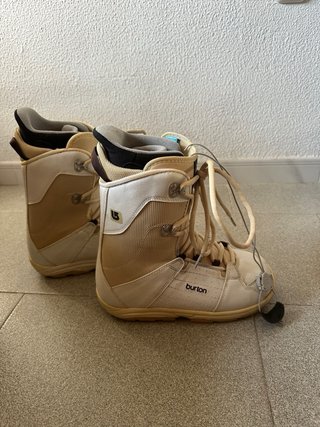 Botas Snowboard Mujer Burton Beige/Blanco