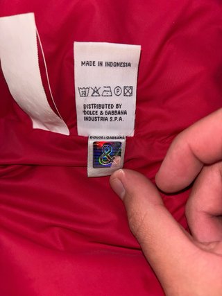 Piumino Dolce & Gabbana Rosso