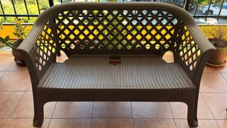 Conjunto terraza/jardín: sofá + 2 sillones + mesa