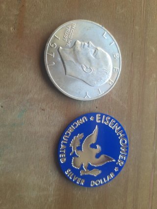 Moneta Argento USA 1971 Eisenhower Dollaro